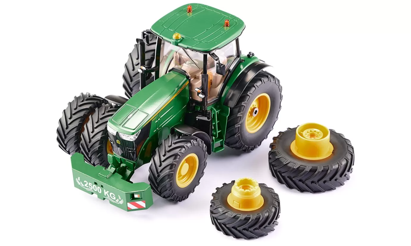 Tractoren>Siku John Deere 7290R met dubbele banden, Bluetooth app-bediening en afstandsbedieningsmodule